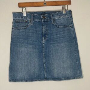 J Crew Factory denim mini skirt size 4